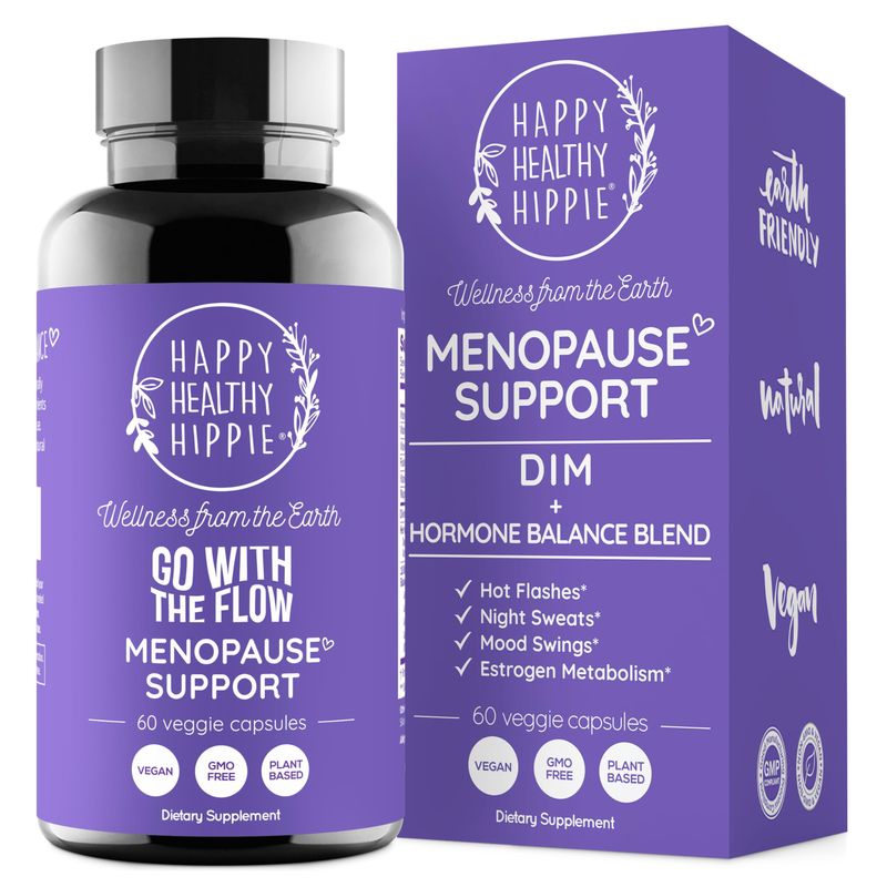 Menopause Supplements for Women - DIM Supplement Probiotics Estrogen Metabolism Hormone Balance Support Perimenopause Relief Hot Flashes, Mood Swings Night Sweats Dong Quai 60 Ct