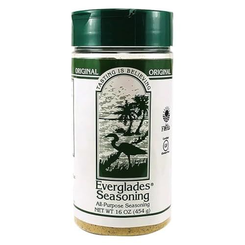 Everglades All Purpose Seasoning Signature Blend of Herbs Spices for Bold Southern Flavor, Perfect for Meats, Vegetables, Soups More All-in-One Seasoning for Cooking Table Use 16oz