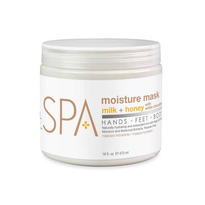 BCL SPA organic Milk and Honey with White Chocolate for hands mask, foot mask, and body mask skin care, self care spa treament for women at home , 16 oz