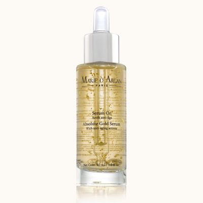 Marie d&#39;Argan Face Serum Gold 24K with Hyaluronic Acid, Marine Collagen,tightening effect, Anti-Wrinkle, Moisturize, tones, brightens, promotes elasticity, smoothes, Lux scent, All Skin Types, 30 ml