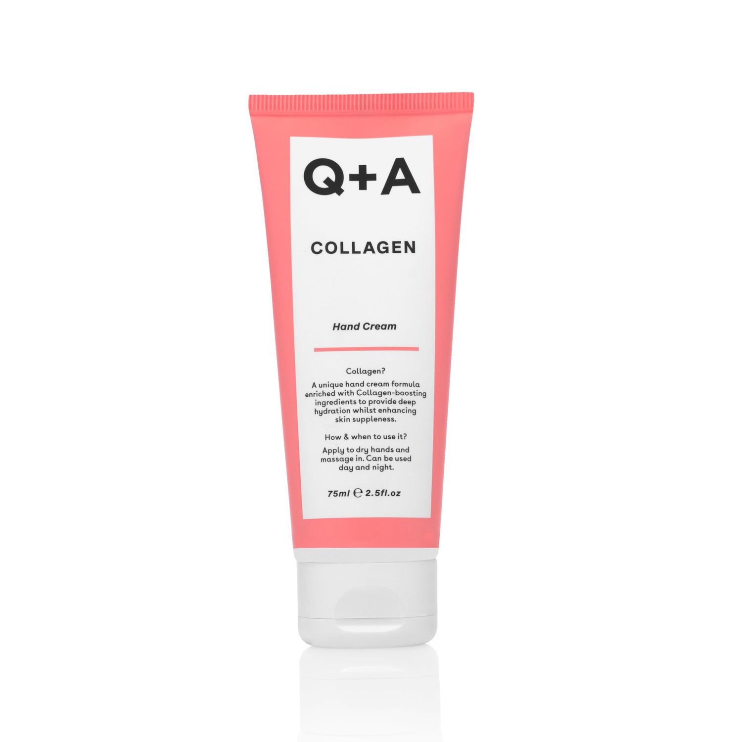 QA Collagen Hand Cream, Nourishing Hydrating with Vegetable Collagen, Sugar Complex Hematite, Golden Pear Grape Scent, Vegan Cruelty-Free, Recycled Packaging, Anti-Ageing Moisturiser, 75ml