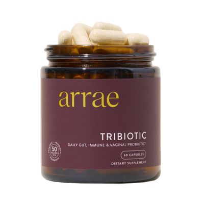 Arrae Tribiotic, Probiotics for Women, Support for Vaginal pH Balance, Gut, Immune, and Feminine Health, Prebiotics, Probiotics, Postbiotics, 60 Count