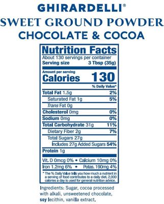 Ghirardelli Sweet Ground Chocolate Cocoa Gourmet Powder, 10 lb Box with Ghirardelli Stamped Barista Spoon