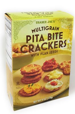 Trader Joes Multigrain Pita Bite Crackers 6oz170g (Pack of 1)