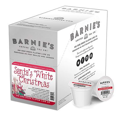 Barnie&#39;s Coffee Tea Co. - Santa&#39;s White Christmas K-Cups, Coconut Caramel Vanilla - Medium Roast (24 Count)
