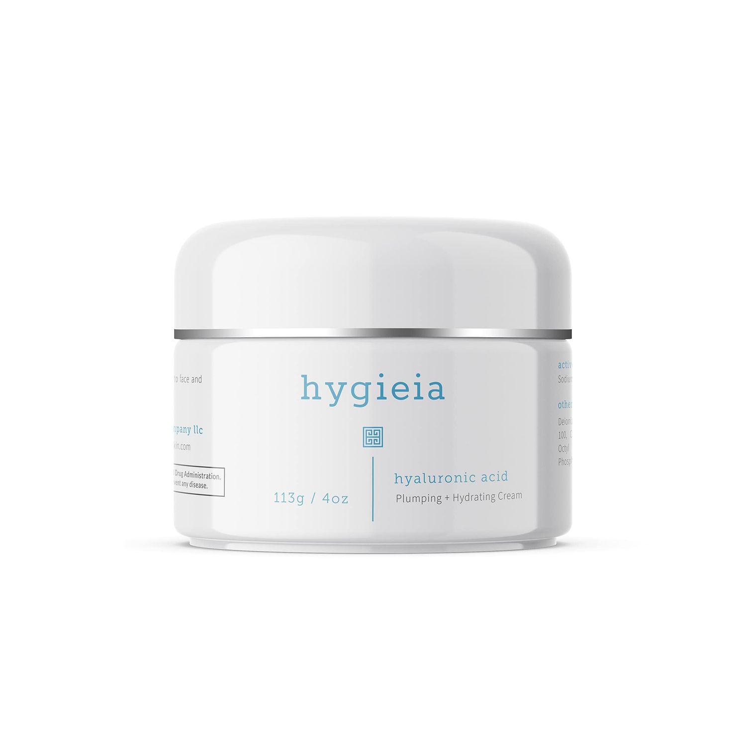 Hygieia Encapsulated Hyaluronic Acid Face Moisturizer - Hydrating Liposomal Face Cream for Women Men - Fast Deep Cellular Absorption for Daily Skin Hydration, Firming, Toning Elasticity, 4oz