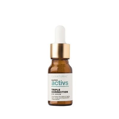 Triple Correction Eye Serum- with Anti-Aging Ingredients, Targets Under-Eye Dark Circles, Puffiness and Promotes Healthy Skin for a Visibly Revitalized Appearance, 10ml