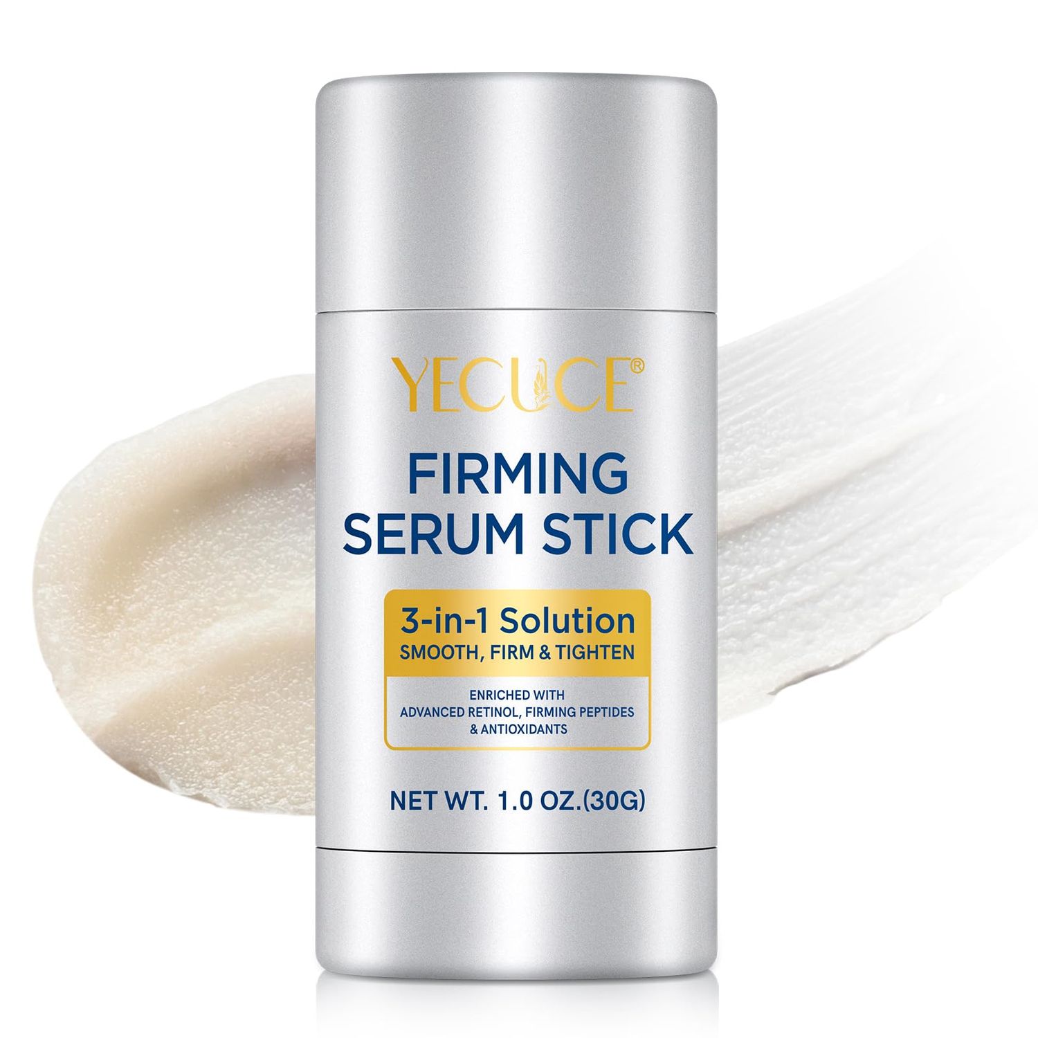 Retinol Face Stick,Advanced Retinol Firming Serum Stick,3-in-1 Smooth,Tighten and Firm Face,Neck Jawline, Reduces Wrinkles,Nourishing Anti Aging Repair Cream for All Skin Types 2.02 OZ