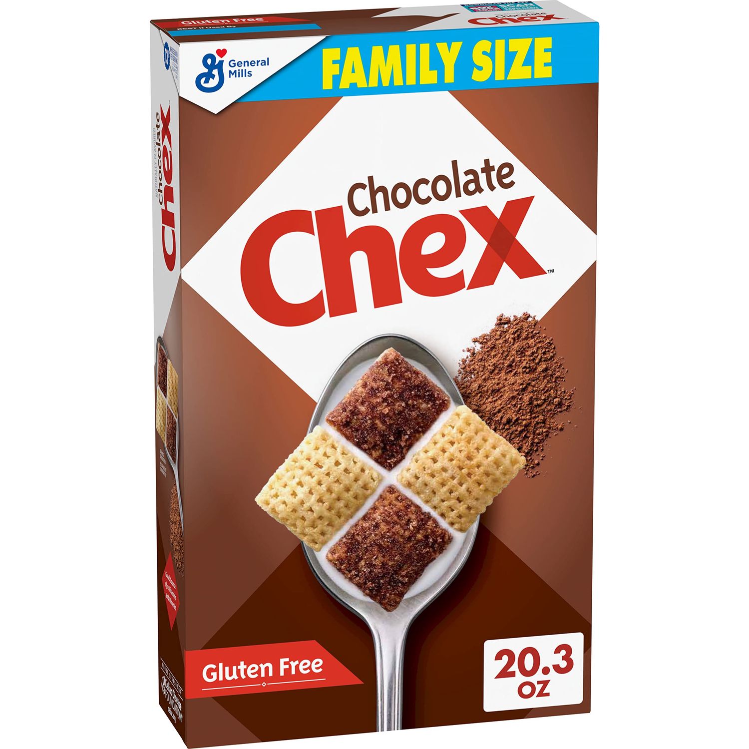 Chex Chocolate Breakfast Cereal, Gluten Free, 20.3 oz (Pack of 5)
