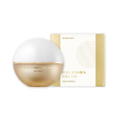 Bedight Goldmoon Cream - Neck Tightening Cream Anti-Aging Neck Firming Cream for an Even Skin Tone Niacinamide Neck Wrinkle Firming Cream Korean Pocket Ball (50ml 1.7 fl.oz.)