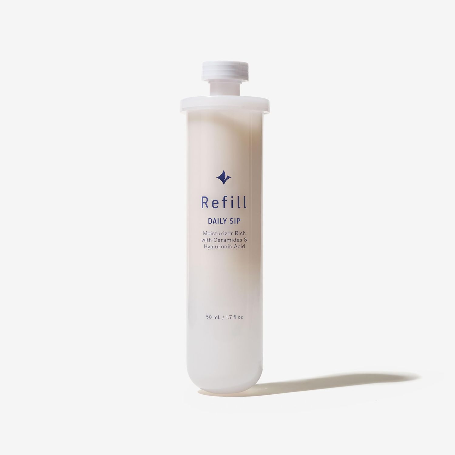 Dear Brightly Daily Sip Face Moisturizer with Ceramides and Hyaluronic Acid, Hydrating Daily Facial Moisturizer, Non Greasy Ceramide Lotion for Face, Sensitive Skin (Refill)