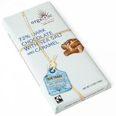 Nirvana 72 Dark Chocolate Bar Sea Salt and Caramel - 3.5 oz
