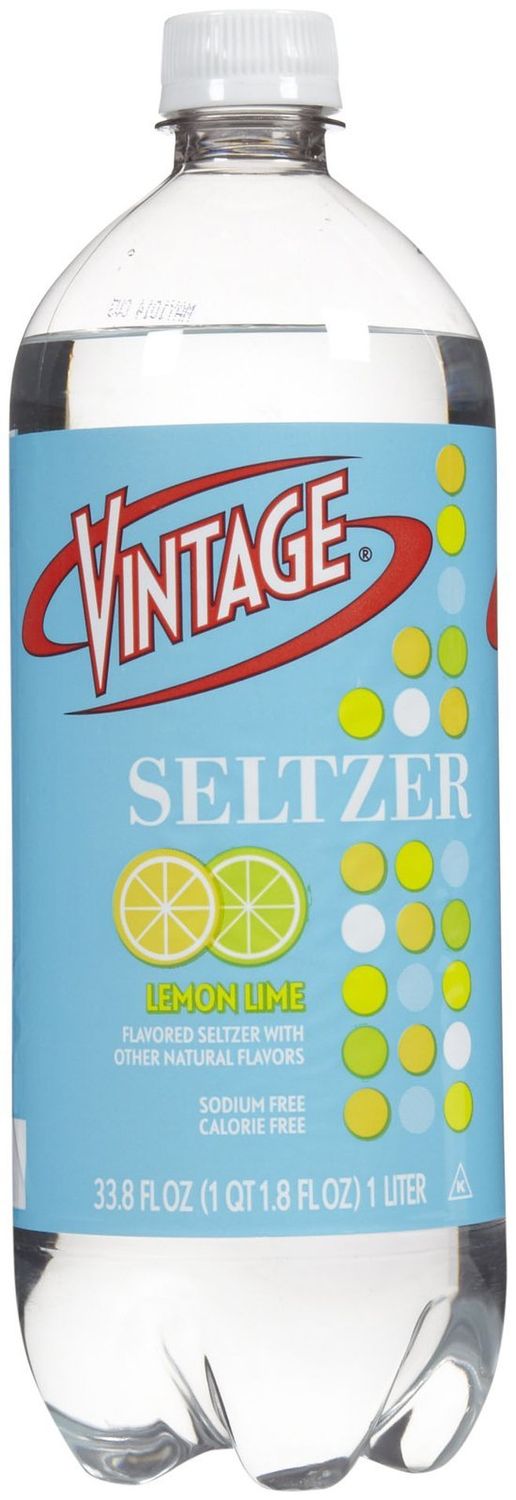Vintage Seltzer Water - Lemon Lime - 33.8 Oz (Pack of 12)