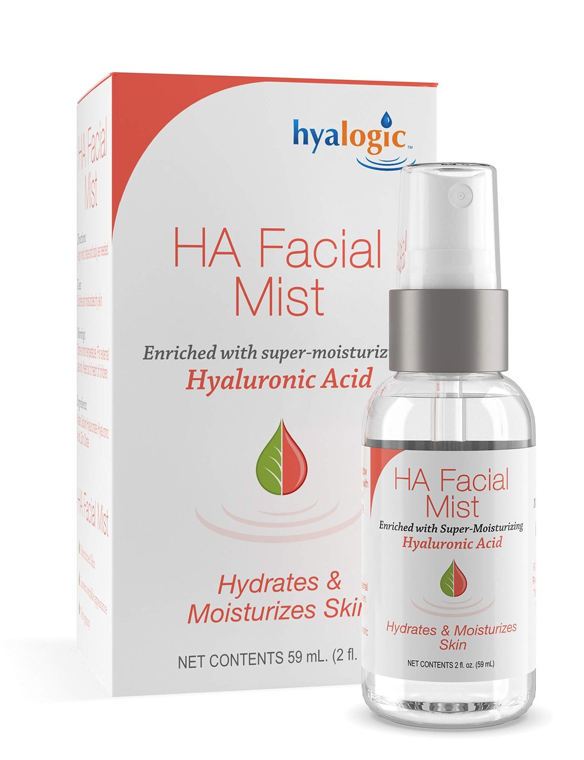 Episilk Facial Mist - Enriched With Super Moisturizing Hyaluronic Acid By Hyalogic - 2 ounces