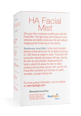 Episilk Facial Mist - Enriched With Super Moisturizing Hyaluronic Acid By Hyalogic - 2 ounces