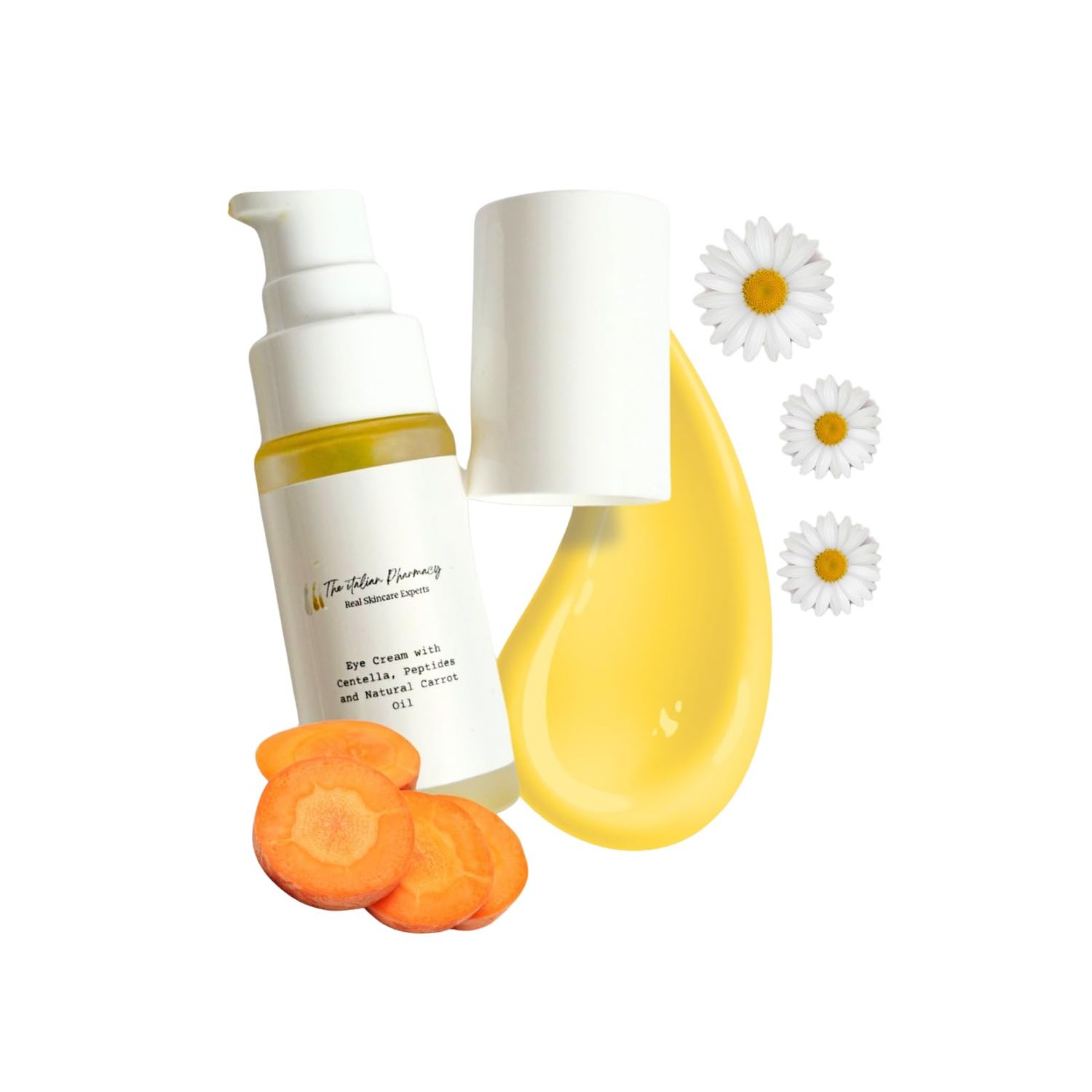 The Italian Pharmacy HydraEyes Hydrating Eye Cream - Moisturizing Formula for Brighter, Youthful Eyes Anti-Wrinkle Treatment