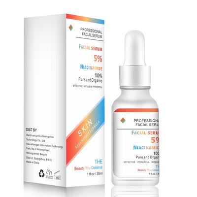 Niacinamide Serum for Face - Anti Aging with 5 Niacinamide, Hyaluronic Acid, and Peppermint Extract - Reduces Dryness, Dark Spots, Fine Lines, and Wrinkles - Also Brightening and Moisturizing - 1oz