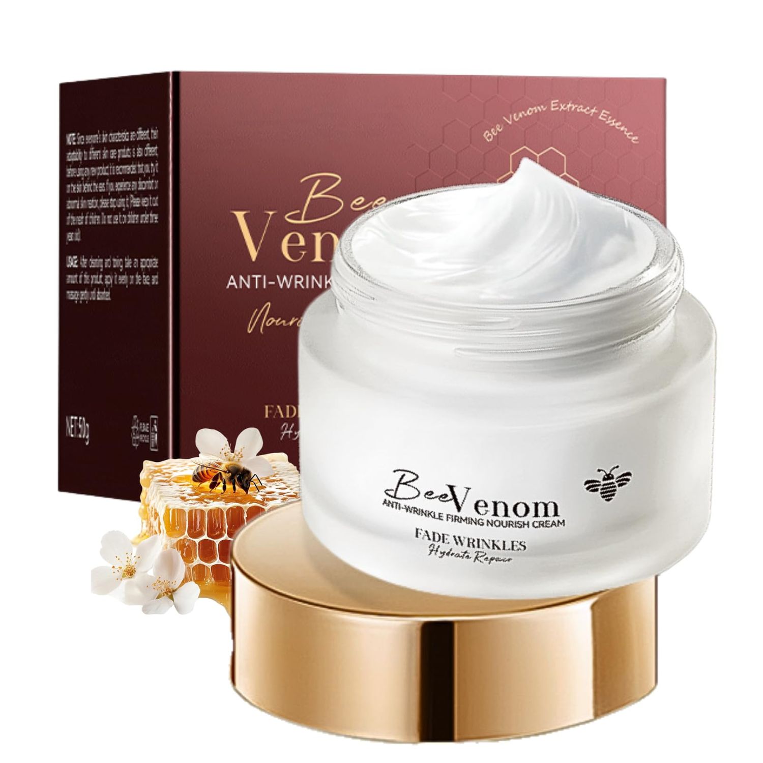 Bee Venom Skin Treatment Cream - Bee Venom Cream - Wrinkle cream for Women - Anti Aging Face Moisturizer - Firming Facial Moisturizer Body moisturizer - Face Cream - Skin Tightening cream for Face