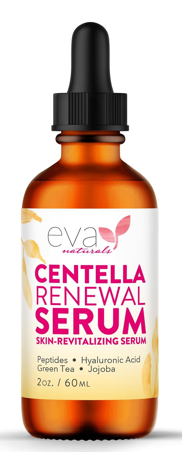 Centella Asiatica Ampoule Serum, Hyaluronic Acid, Soothe Acne Prone, Sensitive Skin Reduce Irritation, Firm 2oz