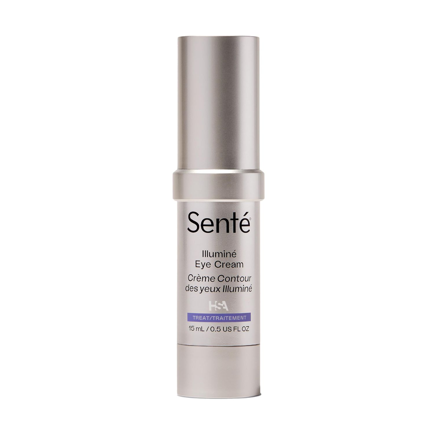 Sent Illumin Eye Cream Diminish Dark Circles, Discoloration, Redness, and Puffiness Around The Eyes with Patented HSA, Niacinamide and Peptides 0.5 Oz