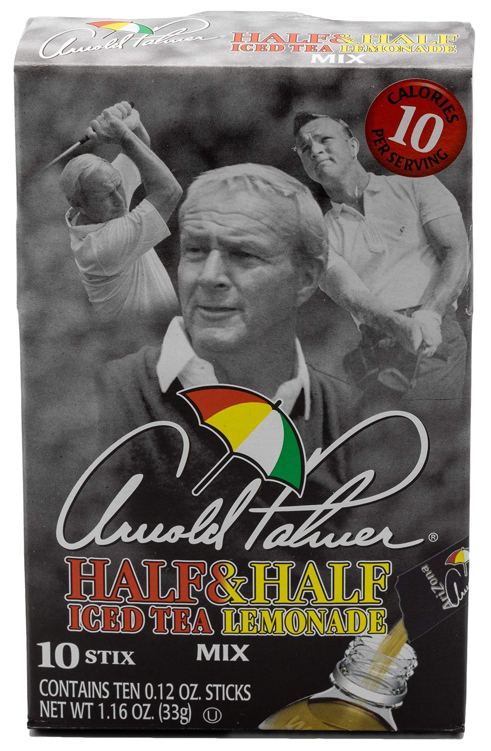 AriZona Arnold Palmer Half Lemonade Half Iced Tea Stix, 10 Count Per Box (Pack of 6), Low Calorie Single Serving Drink Powder Packets, Just Add Water for a Deliciously Refreshing Iced Tea Beverage