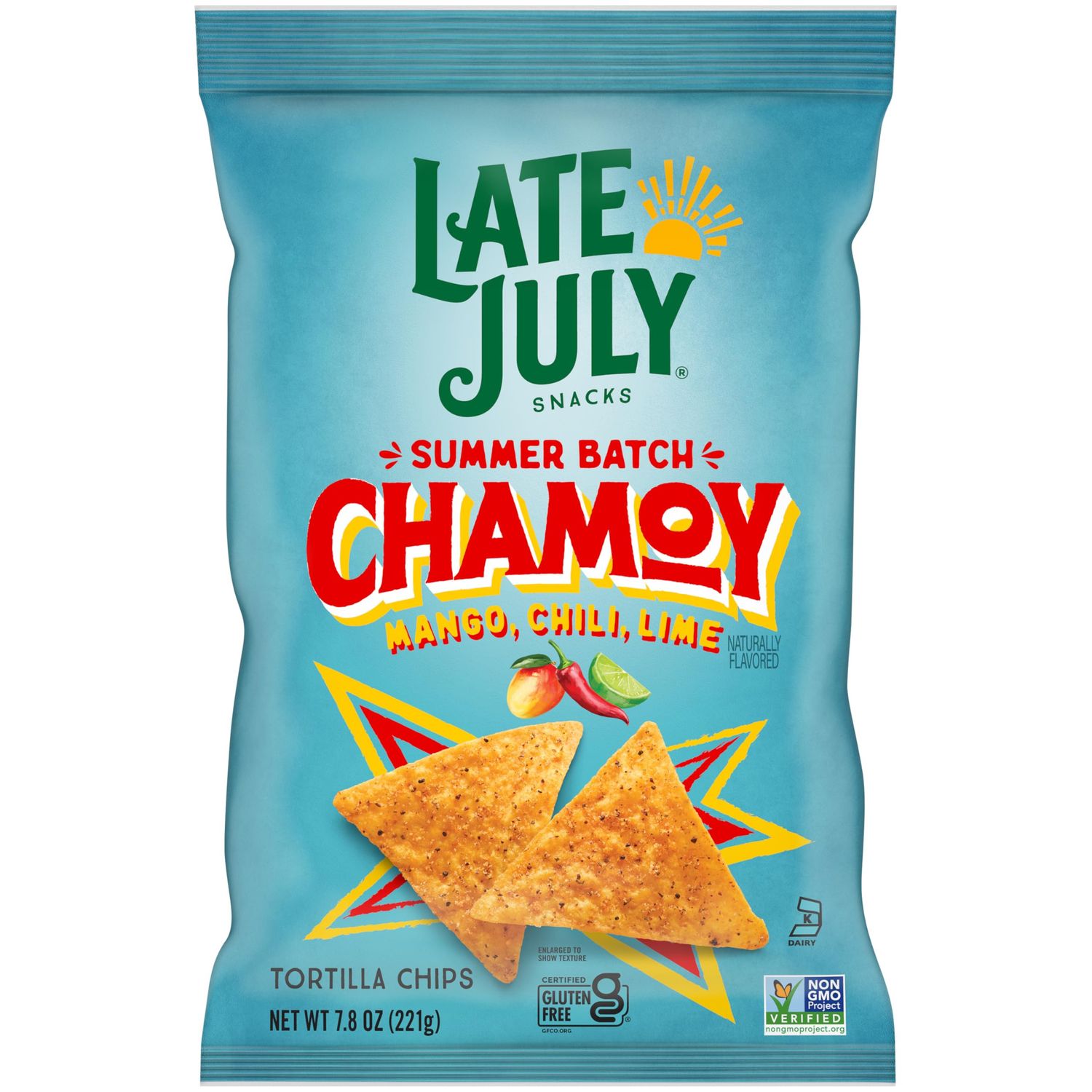 Late July Chamoy Flavored Tortilla Chips, 7.8 Oz Bag