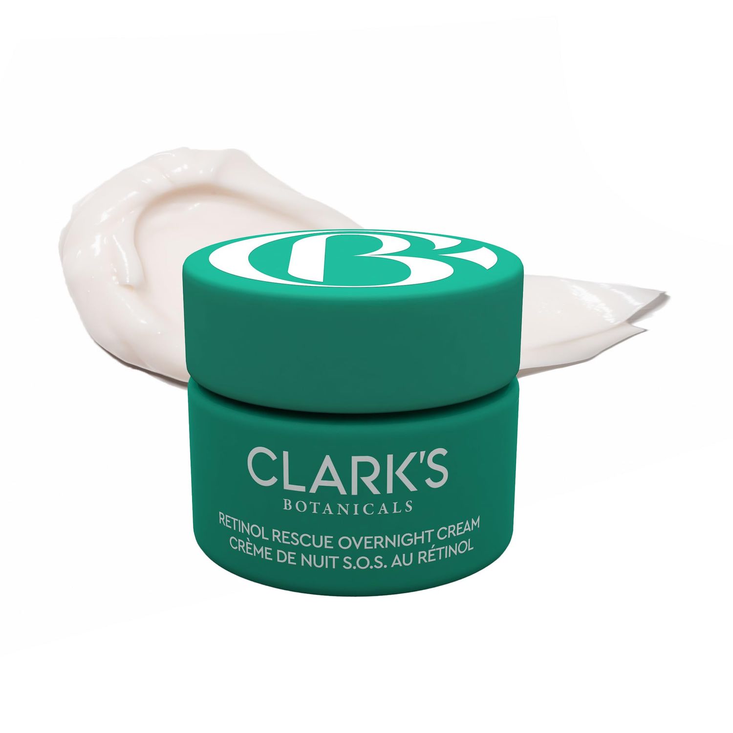 Clark&#39;s Botanicals Retinol Rescue Overnight Cream: Hyaluronic Acid Patented Vitamin C, All Skin Types, Patented Time-Release Retinol, 60ml 2oz