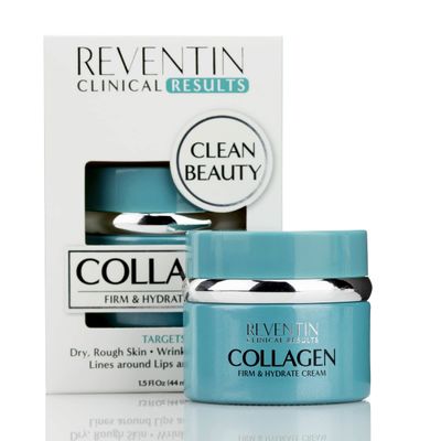 Reventin Clinical Results Firm Hydrate Collagen Face Cream Targets Wrinkles, Fine Lines, Anti Aging Facial Moisturizer Collagen Lotion WPeptides, Vitamin E, Aloe Vera For Women Men, 1.5 Fl Oz