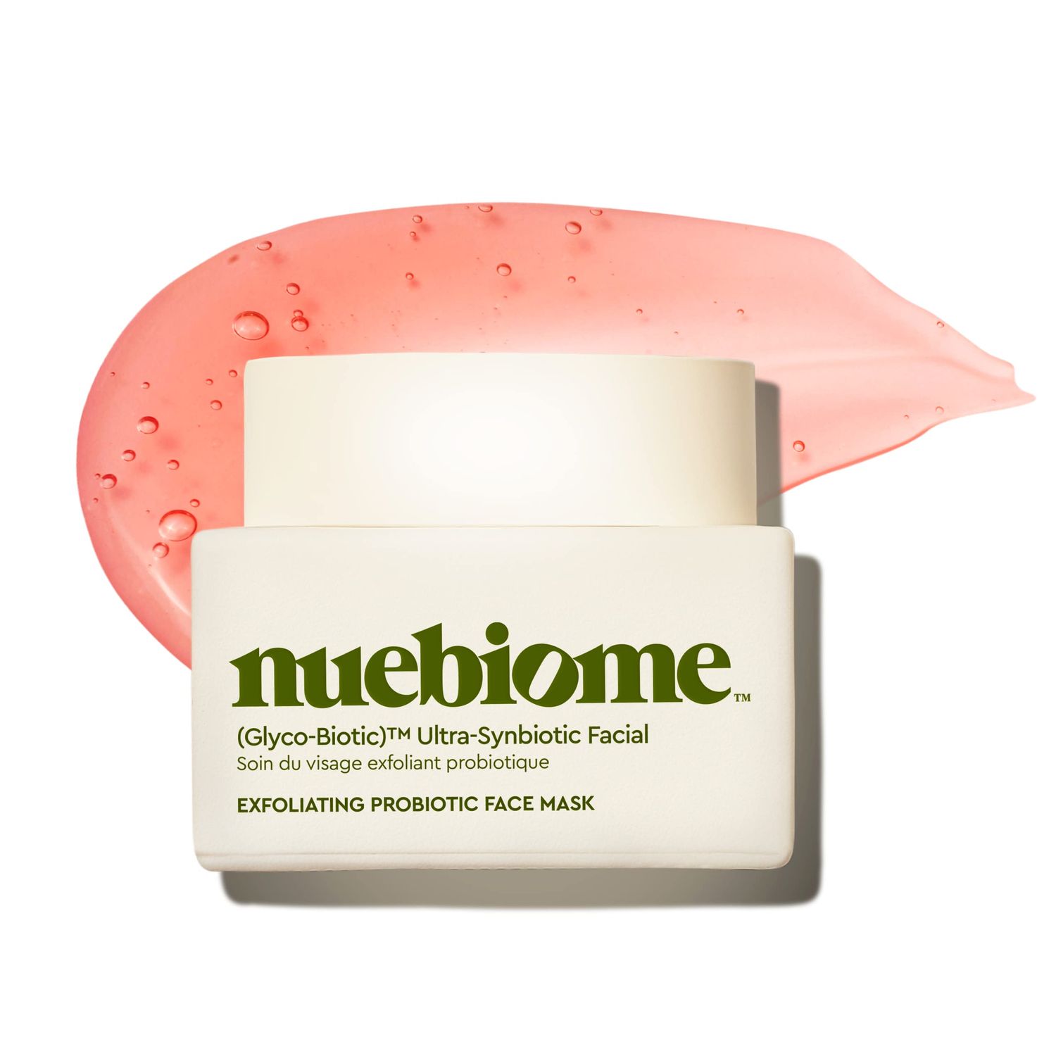 Nuebiome Glyco-Biotic Ultra Synbiotic Facial, AHABHA Face Mask for Great Skin Clarity, Texture, Radiant Skin, Acne Control and Refining Pores; 54 mL