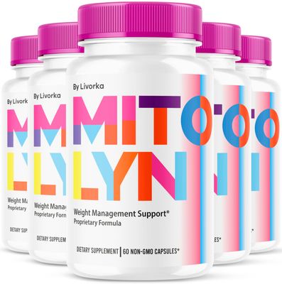 (5 Pack) Mitolyn Capsules - Mitolyn, Mitolyn Advanced Formula Pills, Mitolyn Supplement, Mito Lyn, Mito Lyn Pills, Mitolyn Support, Mitolyn Pill, Mitolyn Supplement Pills, 300 Capsules for 5 Months