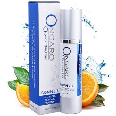 Ongaro Beauty - All-In-One Complete, Anti Aging Face Serum for all 7 Signs of Aging, Anti Wrinkle Serum and Hyaluronic Acid Face Serum with Vitamin C, Skin Moisturizer for Dark Spots - 1.7 Fl oz