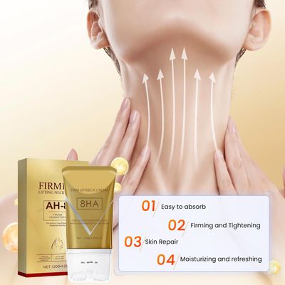 YKJHCSL AH-8 Firming Neck Cream for Crepey Skin Body Care, Neck Firming Cream with Roller, Moisturizing Anti-Aging Neck Tightening Lotions Skin Chest Repair