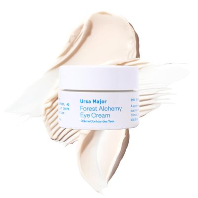 Ursa Major Forest Alchemy Eye Cream Natural Under-Eye Moisturizer for Dark Circles, Fine Lines, Puffy Eyes and Wrinkles Vegan, Cruelty-Free, Non-toxic, Unscented 0.50 ounces