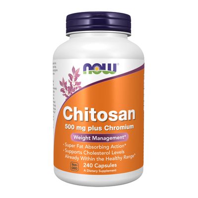 NOW Supplements, Chitosan 500 mg plus Chromium, Weight Management, 240 Veg Capsules
