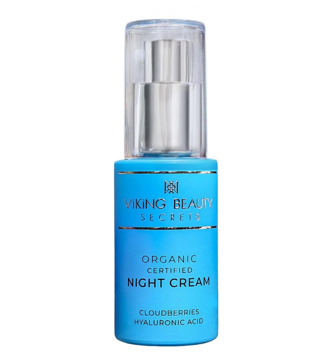 Viking Beauty Secrets Night Cream - Anti Aging Night Face Cream with Nordic Antioxidant Berries - Hyaluronic Acid Night Cream Moisturizer for Face to Replenish Lost Moisture - 1 Fl Oz