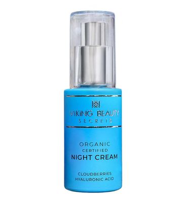 Viking Beauty Secrets Night Cream - Anti Aging Night Face Cream with Nordic Antioxidant Berries - Hyaluronic Acid Night Cream Moisturizer for Face to Replenish Lost Moisture - 1 Fl Oz