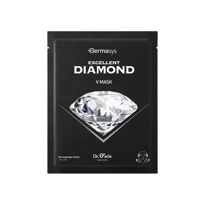 Dermasys Diamond V Mask Sheet 1EA, Facial Contouring, Brightening, Anti-Aginig Face Mask for All Skin Types, Non-Irritating, Dermatologist Tested by Dr. Oracle