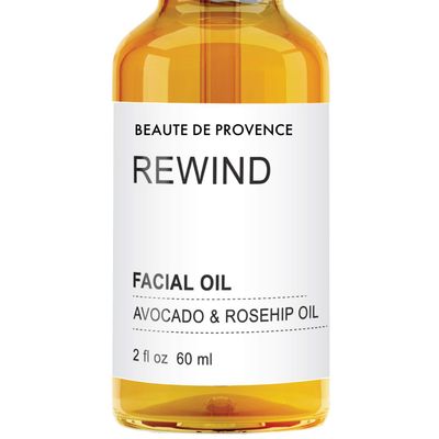 BEAUTE DE PROVENCE Active REWIND Facial Oil Enhanced with Avocado Rosehip Oil Soften, Moisturize Hydrates Skin Anti-Aging Properties Reduce Wrinkles Fine Lines Fixes Damaged Skin - 2 OZ