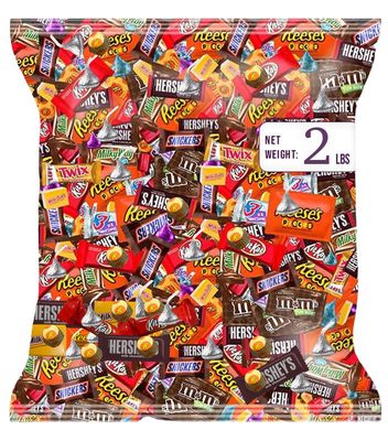 Chocolate Assorted Bulk Candy - 2 LB Chocolate Candy Variety Pack - Bulk Milk Dark Chocolates Candy - BulkCandy Mix for CandyBags - Chocolates Variety Pack 2lb - EasterChocolate Candies