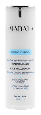 The Serum by Marala - Clean Natural Ingredients For Radiant, Healthy Skin. Professional grade skincare with active ingredients: Multi Weight Hyaluronic Acid and Epidermal Growth Factor Peptides