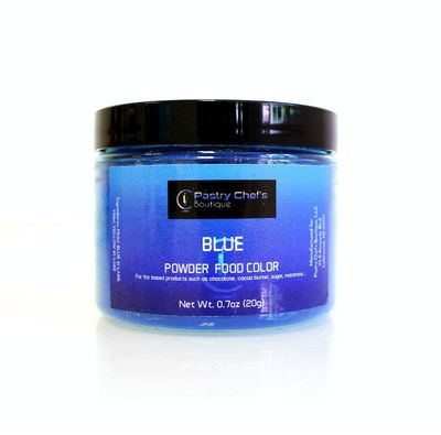 Pastry Chef&#39;s Boutique Fat Soluble Powder Food Color - Great for Coloring Chocolate and Cocoa Butter - 0.7 oz. - Blue