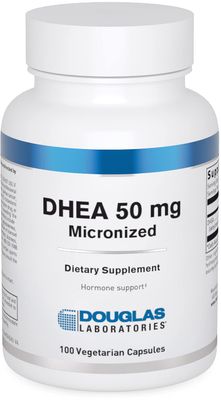 Douglas Laboratories DHEA 50 mg Capsules - Micronized - Supports Hormone Balance, Immunity, Brain, Bone Health Metabolism - Non-GMO - 100 Vegetarian Capsules