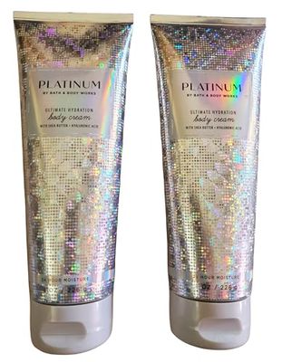 Bath Body Works Platinum Ultimate Hydration Body Cream 8 Ounces Pack of 2