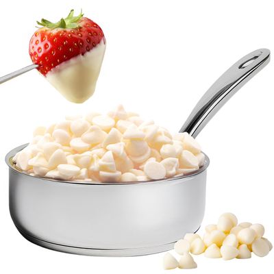 Chocolate Drops - Milky Dark Chocolate Candy, 35 oz Bulk Sweet Treats for Baking Gifting, Premium Quality (White)