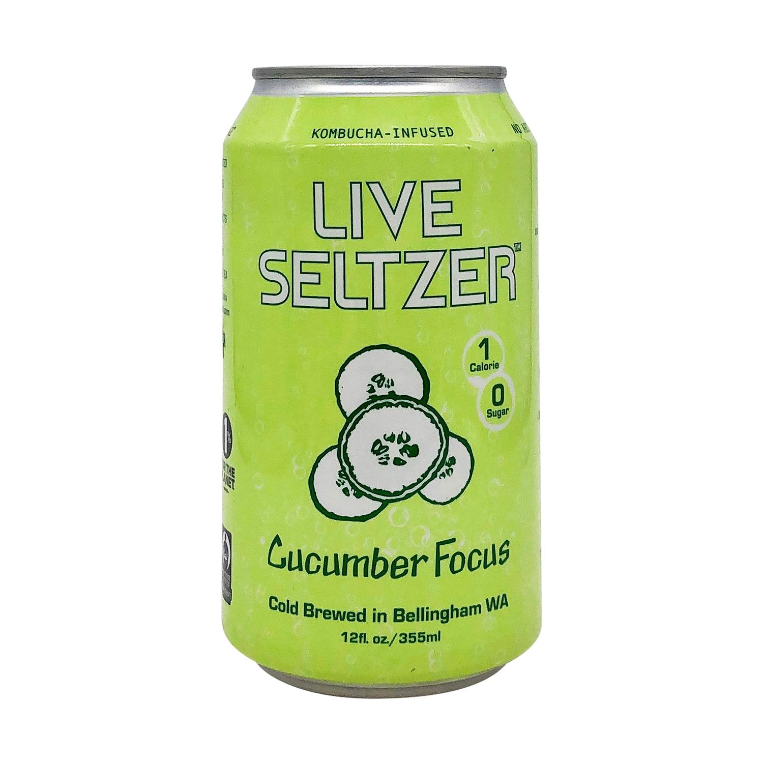 KOMBUCHA TOWN Cucumber Live Seltzer, 12 FZ