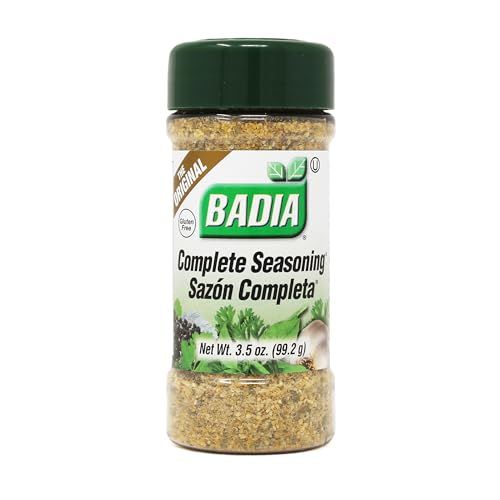 Badia Complete Seasoning, 3.5 oz - All-Purpose Spice Blend of Garlic, Onion, Salt, Pepper, Herbs Spices - Savory Signature Blend
