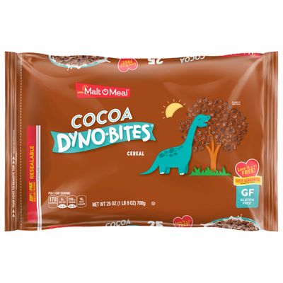 Malt-O-Meal Cocoa Dyno Bites Gluten Free Kids Breakfast Cereal, Family Size Bulk Bagged Cereal, 25 Ounce - 1 count