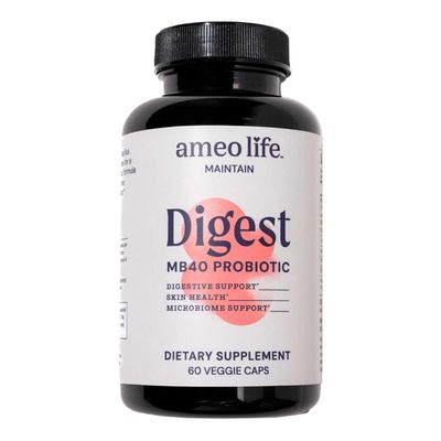 Ameo Life MB40 Probiotic for Digestive, Immune, Gut Health - Probiotic Bacillus Subtilis MB40 Bacillus Coagulans MTCC 5856 Relieves Gas - Non-GMO Probiotics for Women Men - 60 CT