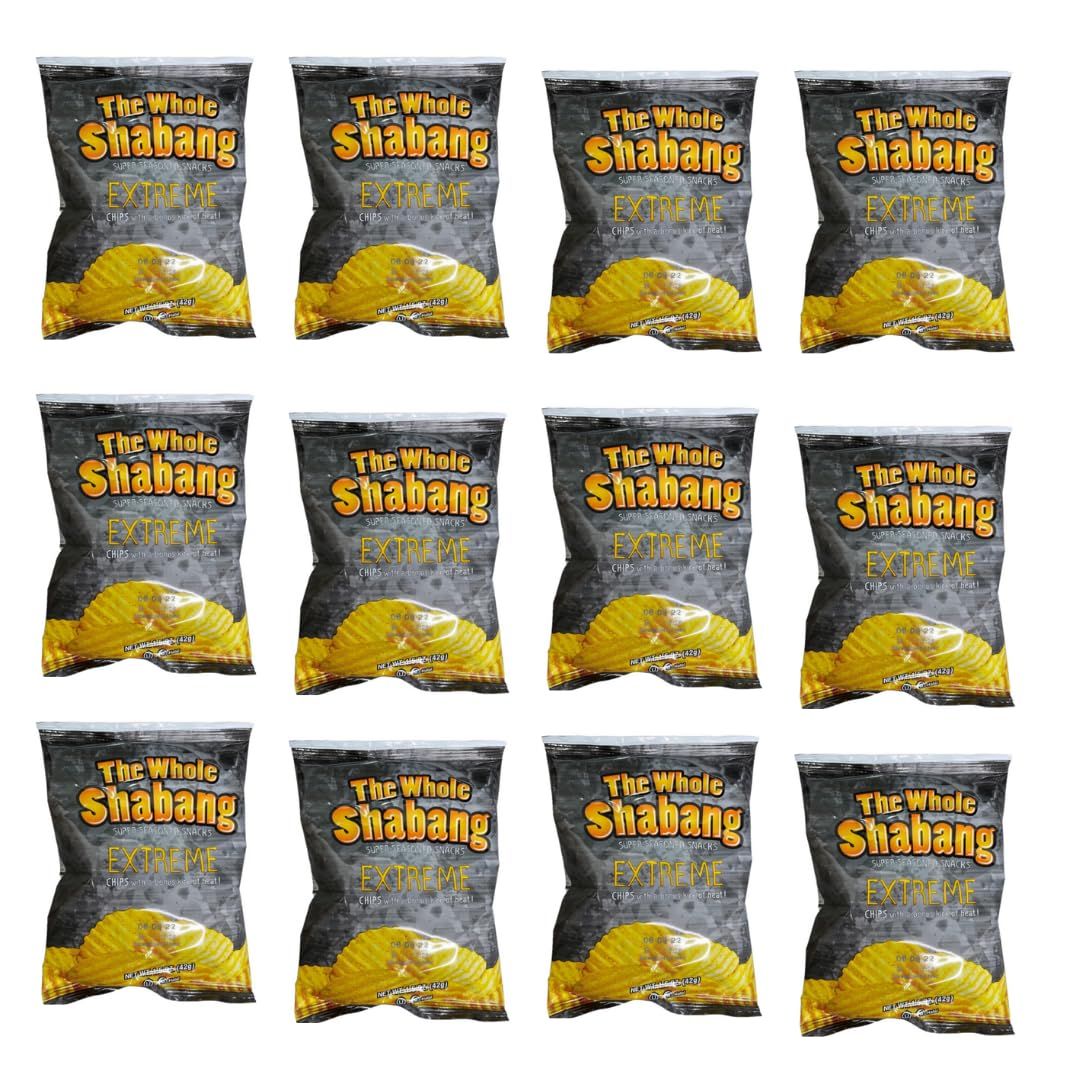 Whole Shabang Potato Chips, Extreme Flavor, 1.5 oz, 12 Count