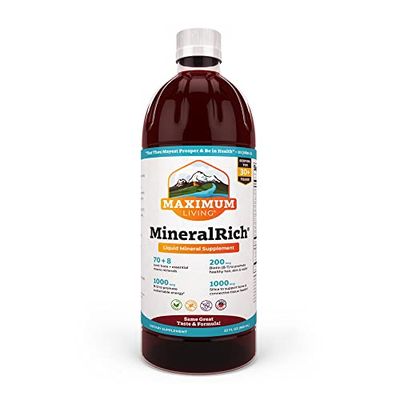 Maximum Living MineralRich Minerals Supplement - 32 oz (32 oz (Pack of 1), MineralRich)